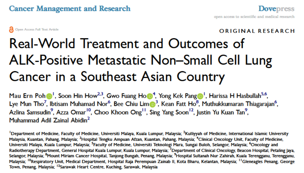 Real World Treatment And Outcomes Of Alk Positive Metastatic Non Small